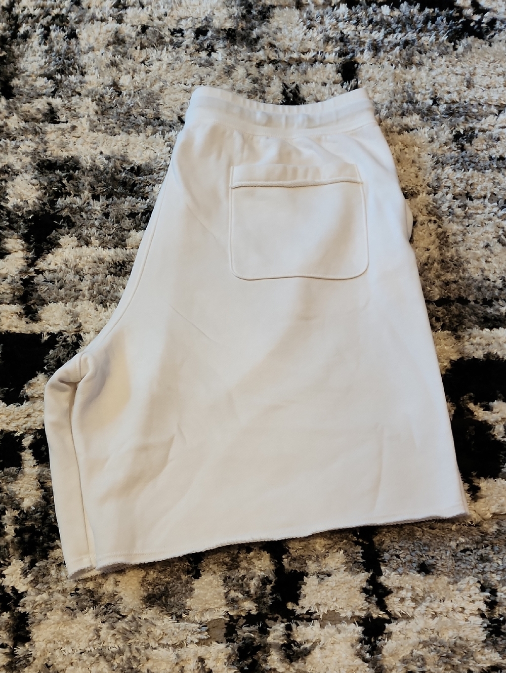 Nike White Shorts  With Black Logo